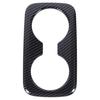 Rear Seat Cup Holder Panel Cover Trim Carbon Fiber Pattern Back Seat Water Cup Holder Frame Cover