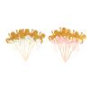 20Pcs Lovely Carousel Shape Cake Toppers Delicate Cupcake Dessert Toppers Table Decor Carousel Cake Fruit Card Insertion