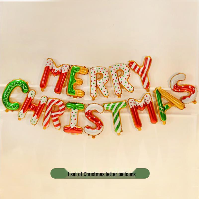 Christmas Letter Balloons for Storefronts, Kindergartens, Parties & Event Decorations
