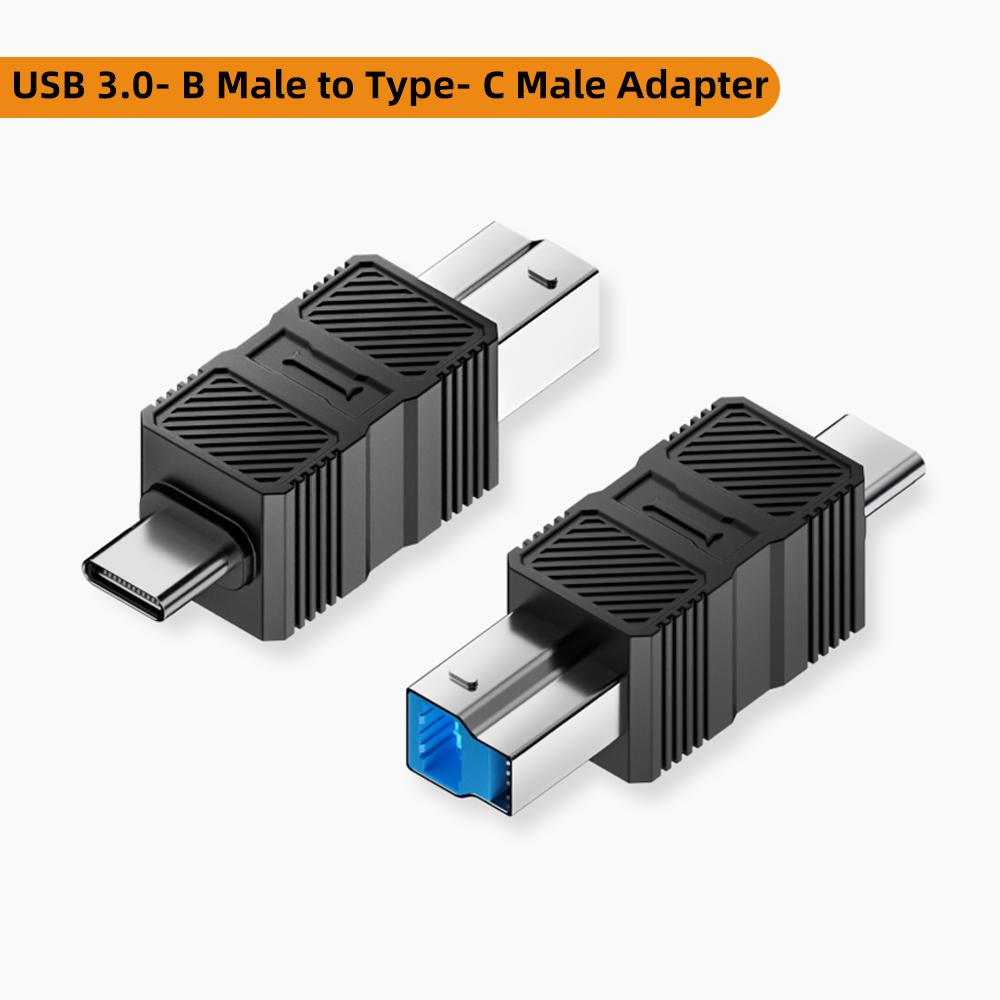 

Адаптер USB B 3.0 Конвертер разъема USB B (папа) 5 Гбит/с USB B на USB A/C Совместим с принтером, сканером, внешними жесткими дисками