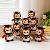 Plush Owl Toy with Doctor Hat Graduation Themed Accessory Unique Gift For Preschoolers Home Decoration