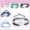 Infinite Symbol Bracelets With Zinc Alloy Material For Romantic Partners And Travel Memories