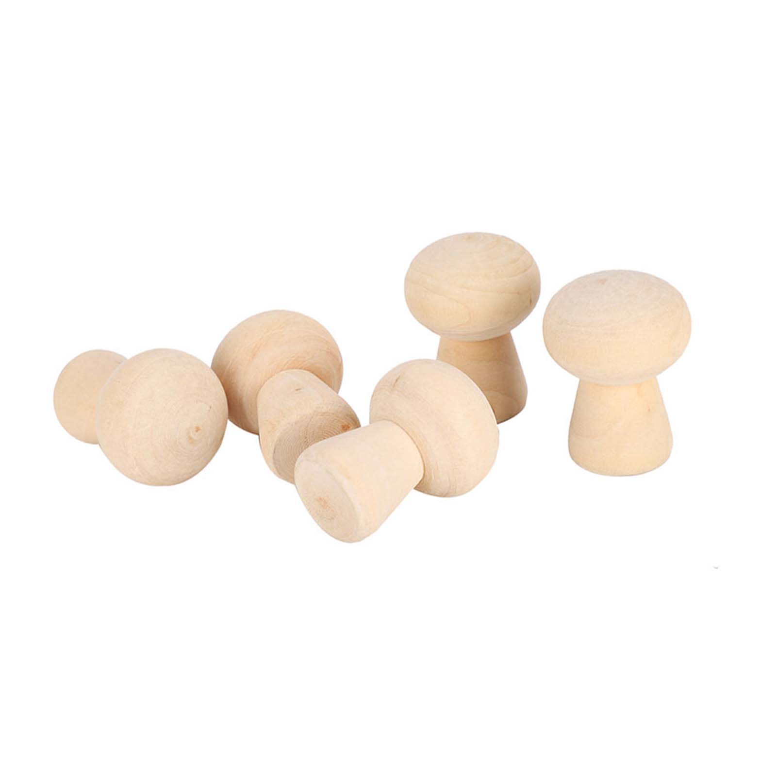 

20 шт., тела куклы, деревянная форма головы гриба, незавершенное украшение «сделай сам», для декоративно-прикладного искусства