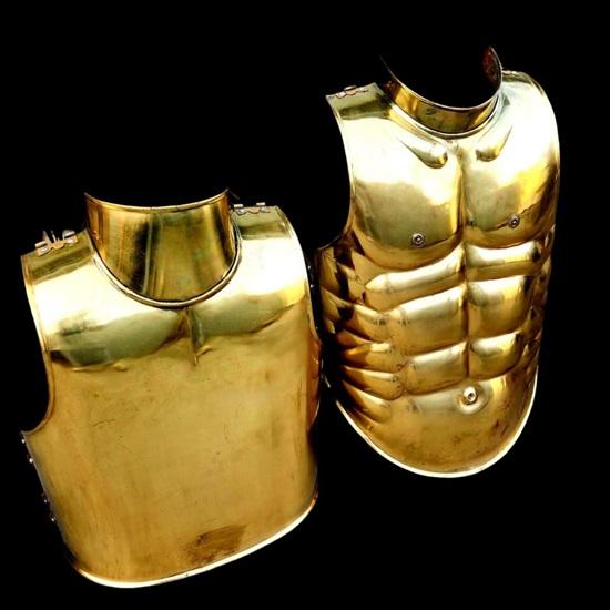 Złota średniowieczna kurtka małży do cosplayu, odgrywania ról i walki najlepszy prezent na Halloween