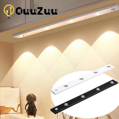 Lampada notturna a LED Lampada da notte ricaricabile USB senza fili con sensore di movimento PIR Lampada da notte per armadio da cucina Lampada da armadio Scala