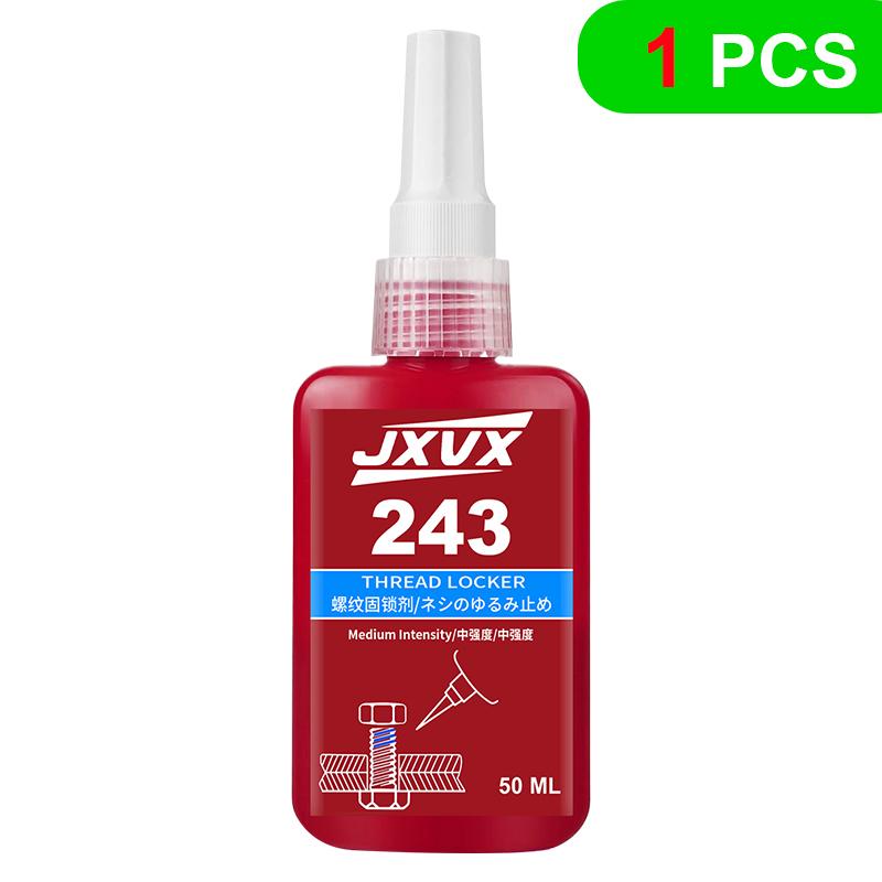 243 Blue Threadlocker Adhesive (Equivalent to Loctite) Anti-vibration and Anti-loosening Adhesive For Metal Threaded Assemblies High Temperature and