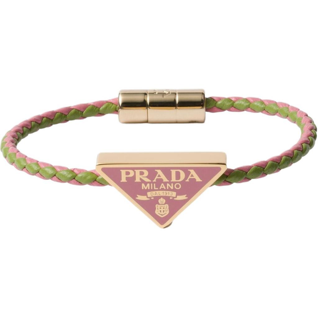 Prada Original Design Lederarmband Damen Accessoires Rosa 1IB5732D1K