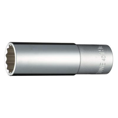 TONE Deep Socket Drive Angle Width Across Flats 19mm (12 Square) HP4D-19L 12.7mm (1/2")