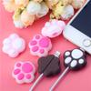 Cat Paws Cable Protector Cartoon Charger Protector Cable Winder Organizer Cute Data Line Cord Protective Cover For Iphone