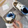 High-value leopard print spring and autumn school style high-end canvas low-top skateboard shoes