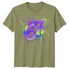 Graffiti 67 Unisex T Shirt Bright Neon Paint Slogan Six Seven Meme Number Day
