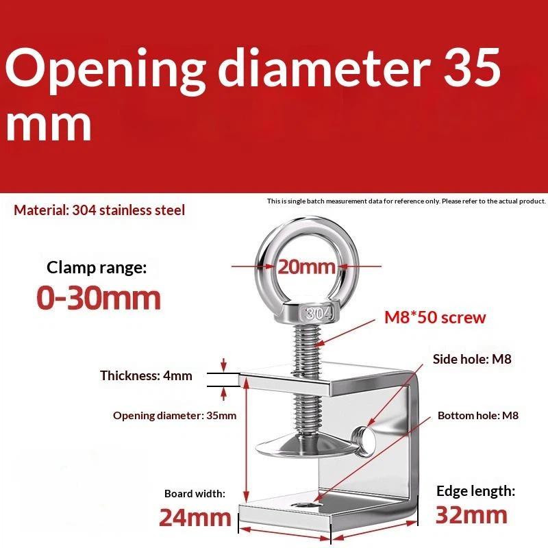 Galvanized Carbon Steel Tiger Clamp Multiple Shapes Open Height 20-130Mm Thickened Material Fixed Fixture Clamping Device