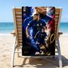 Kylian Poster Beach Towel - Soft, Absorbent Microfiber, Lightweight, Ideal for The Beach, Parties, Travel, Camping fan gifts