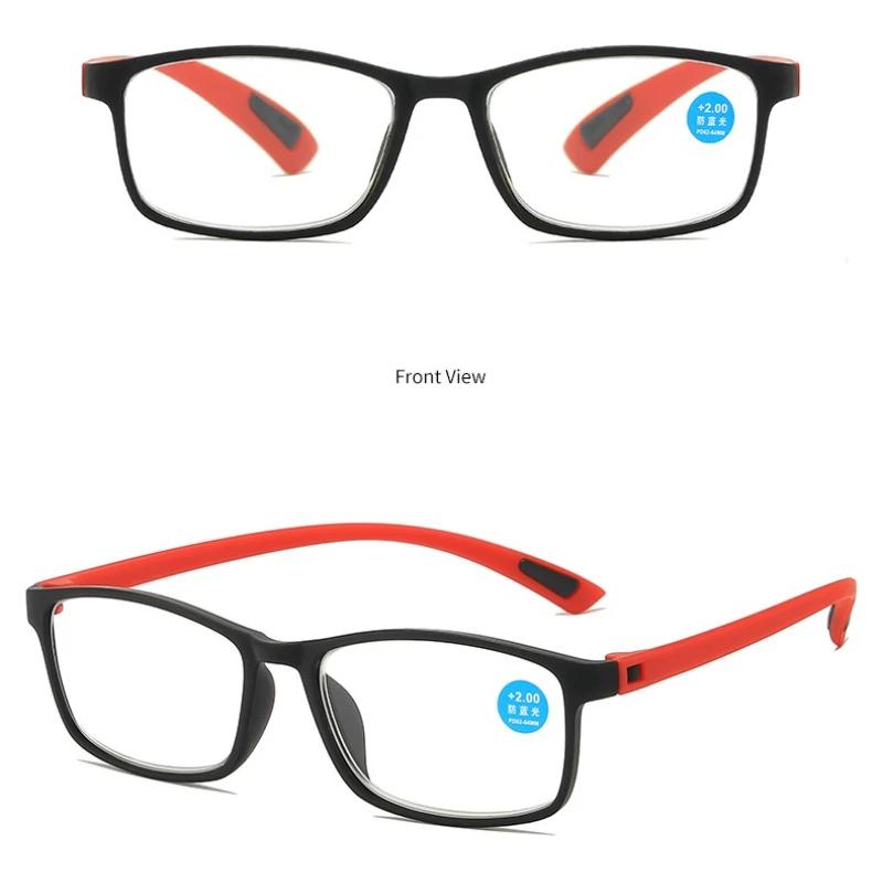 Neutral Classic Square Full Frame High-Definition Presbyopia Glasses Men'S New Ultra-Light Anti-Blue Light Reading Glasses