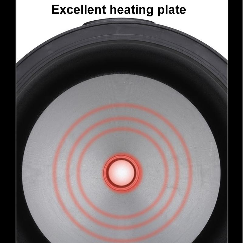 Elektryczne urządzenie do gotowania ryżu o mocy 400 W/2 l z miarką Łyżka do ryżu Kosz do gotowania na parze Garnek wewnętrzny z powłoką nieprzywierającą