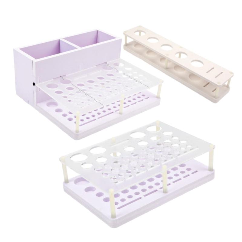 PVC Leather Craft Tool Storage Solution with Multiple Holes Punch Tool Rack for Efficient Organization In Home Workshops