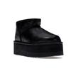 UGG Classic Ultra Mini Platform Boot Black Leather (Womens) Women Sneakers 1141510-BLLE