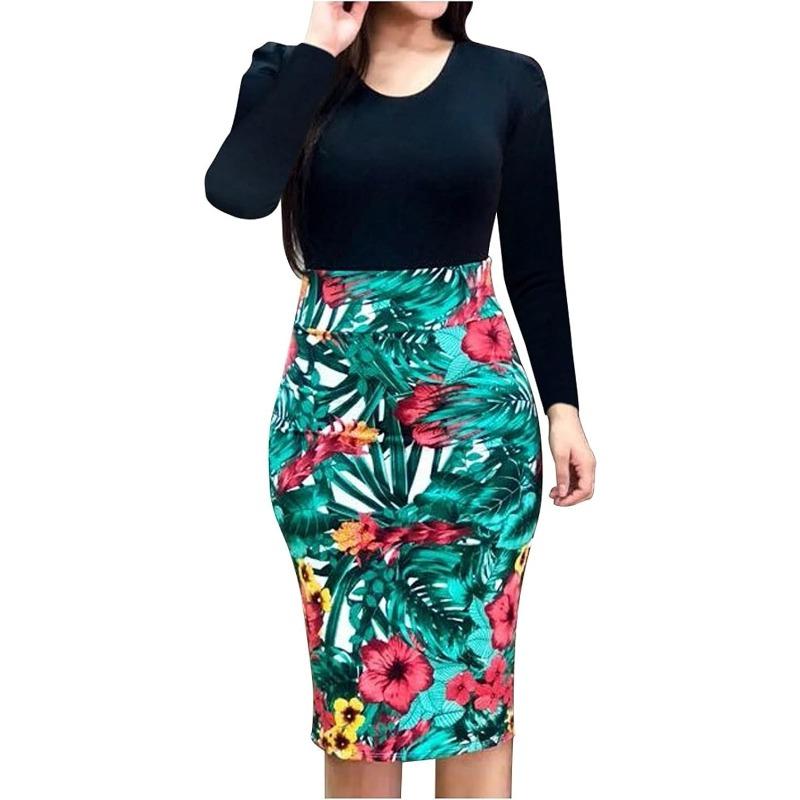 

Сексуальные платья без рукавов с подсолнухами для женщин, контрастные по цвету праздничные вечерние короткие облегающие платья мини 5XL зелёный