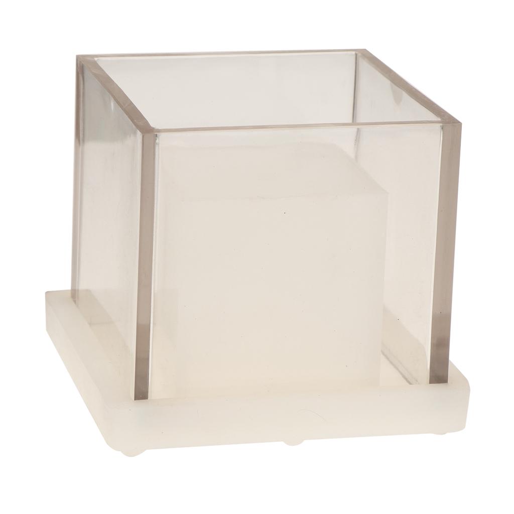 High Quality Plastic Hollow Center Square Cube Candle Making Mold Soap Mould Handmade Aromatherapy Scented Candle Making Tools