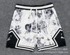 New 2026 summer loose and quick-drying men's AJ basketball shorts printed trendy sports casual pants source wholesale
