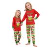 Christmas Print Cute Family Set Pajamas, Home Clothes, Family Set Long Sleeve Top Pants Set