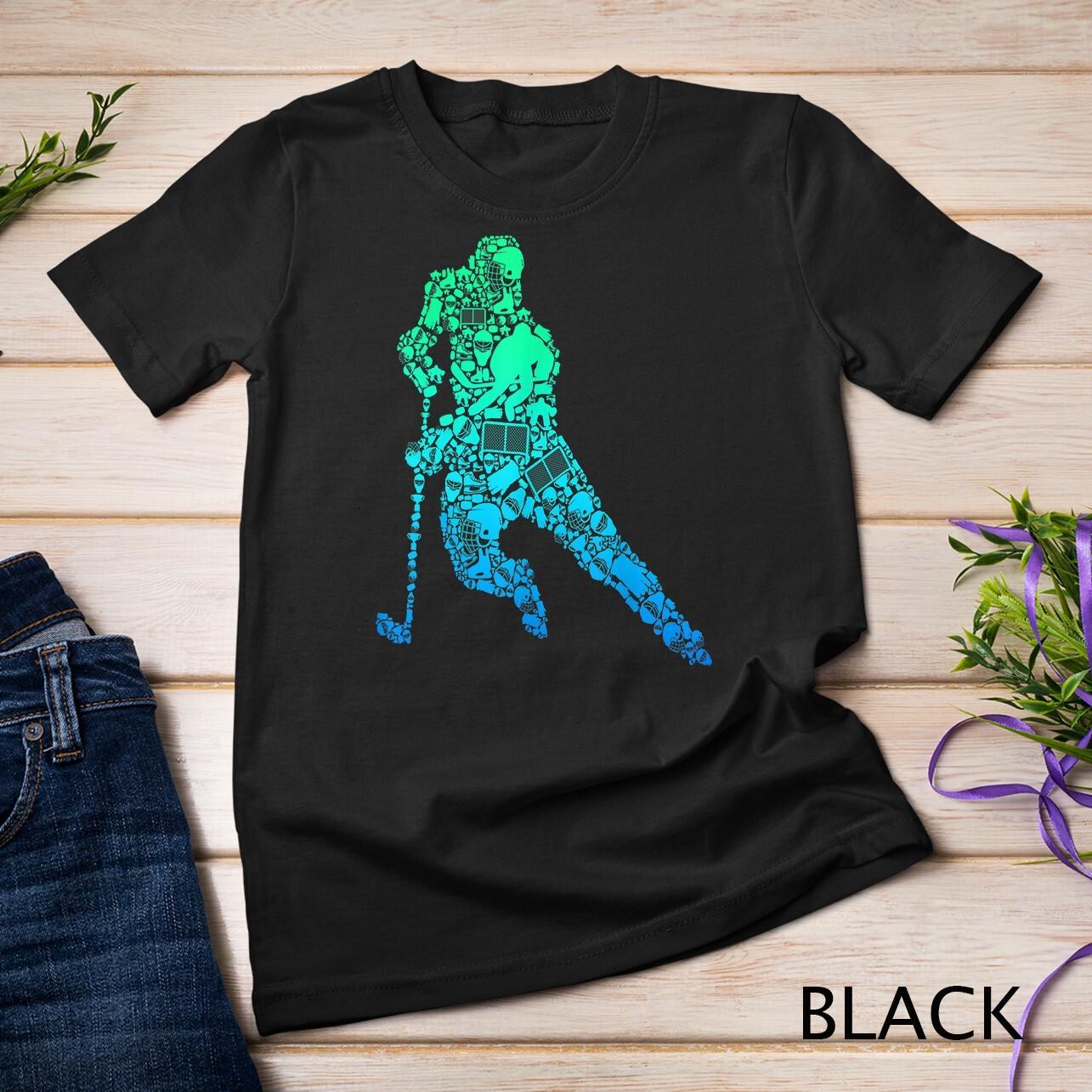 Hockey Player Ice Hockey Youth Men Boys T-Shirt Mens Womens Tees Top Unisex T-Shirt Mens Womens Tees Top 3XL