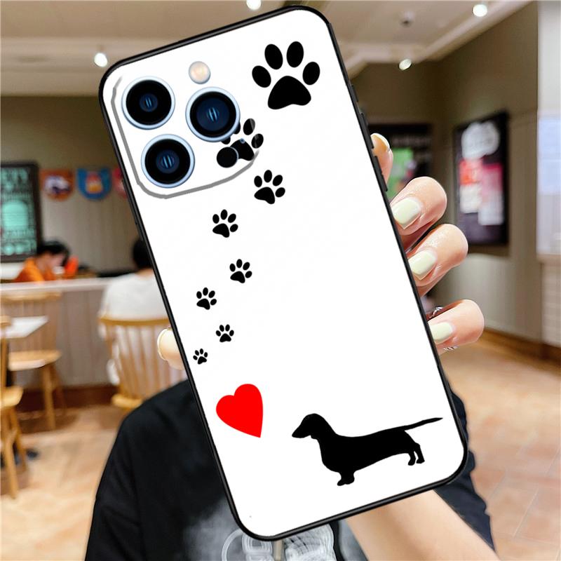 

Sausage Dog Dachshund Quotes Case For iPhone 17 15 14 13 12 11 16 Pro Max Mini Plus 16e 17 Air Bumper Cover Accessories iPhone 14Pro MAX