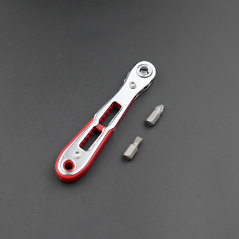 Red 36-Tooth Thin with Slotted and Cross- Short Screwdriver Bits, Tool Accessory Kit