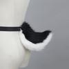 Kaninchenschwanz Verstellbarer Gürtel für Cosplay Halloween Party Kostüm Anime Kostüm Zubehör Tier Schwanz Weicher Tier Schwanz