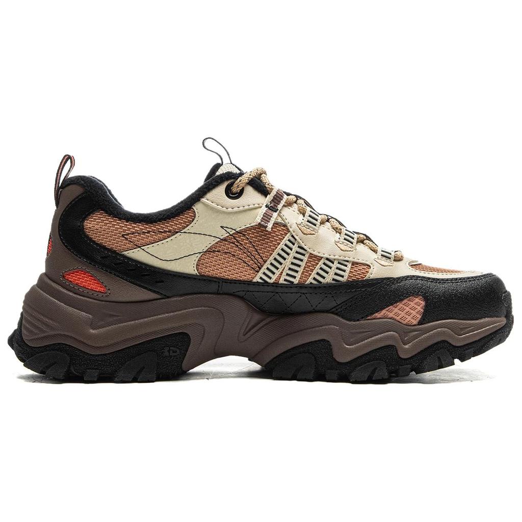 Li Ning Mountain Walking WNTR Low Synthetic Leather Nubuck Warm Comfortable Simple Durable Shock Absorption Low Top Casual Shoes AGLV167-3