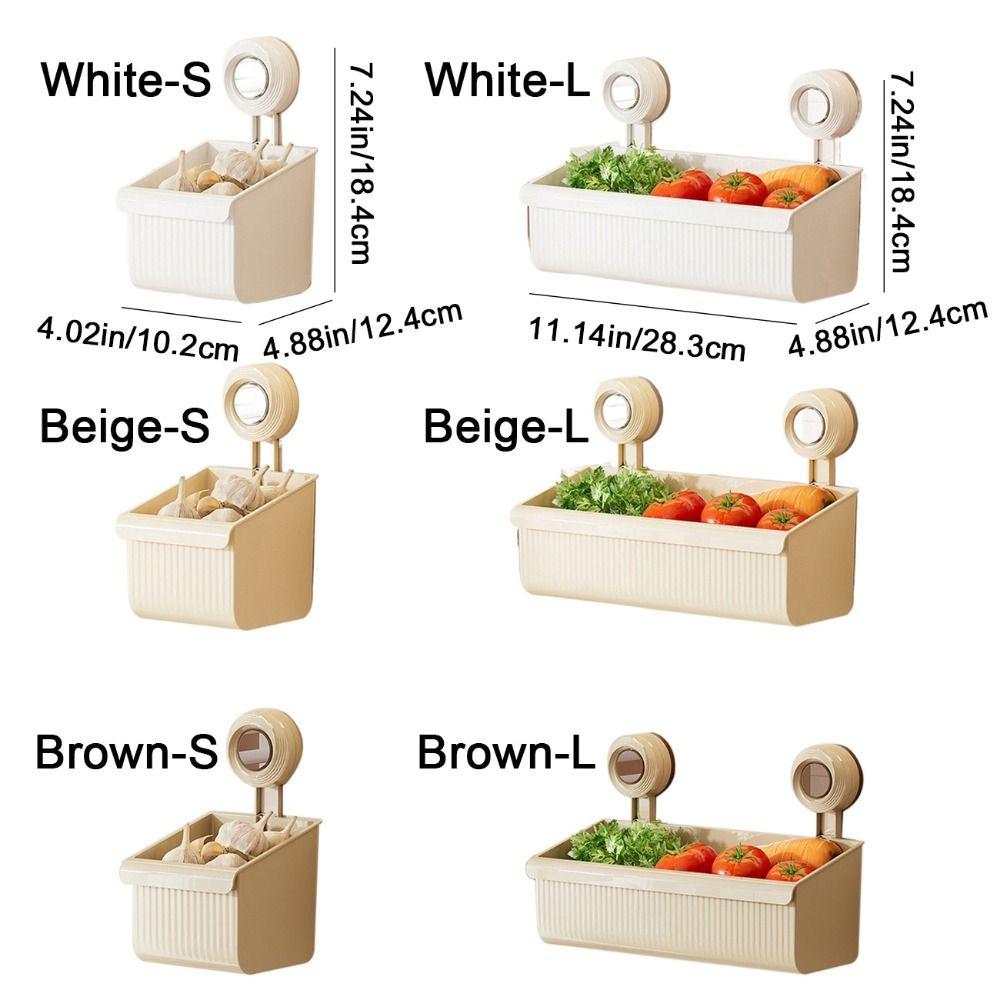 Wall Mounted Suction Cup Storage Basket Punch-free Shower Storage Organizer for Home