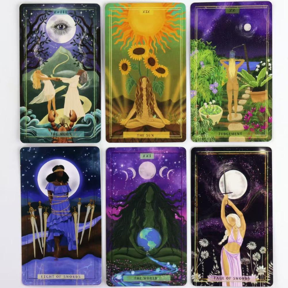 Earth Woman Tarot Deck 10.3*6cm 78 Pcs Tarot Cards Nurture Your Intuition and Celebrate Mother Nature's Wisdom