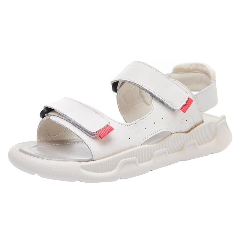 Leather Sandals Women's 2025 Summer New Outer Wear Soft Sole Light and Comfortable Maternity Soft Leather Sports and Leisure Flats