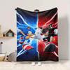1Pc Clash Sonic Vs Shadow Blanket Soft And Comfortable Casual Warm Camping Travel Christmas Halloween Xmas Gift M924134