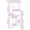 VidaXL Highboard Concrete Grey 69.5x34x180 Cm Engineered Wood 3189321