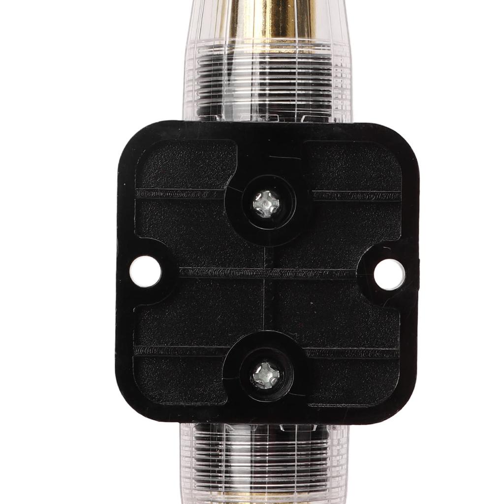 12 24V Inline Circuit Breaker, Lugs with Manual Reset Fuse Holder, Heat Shrink