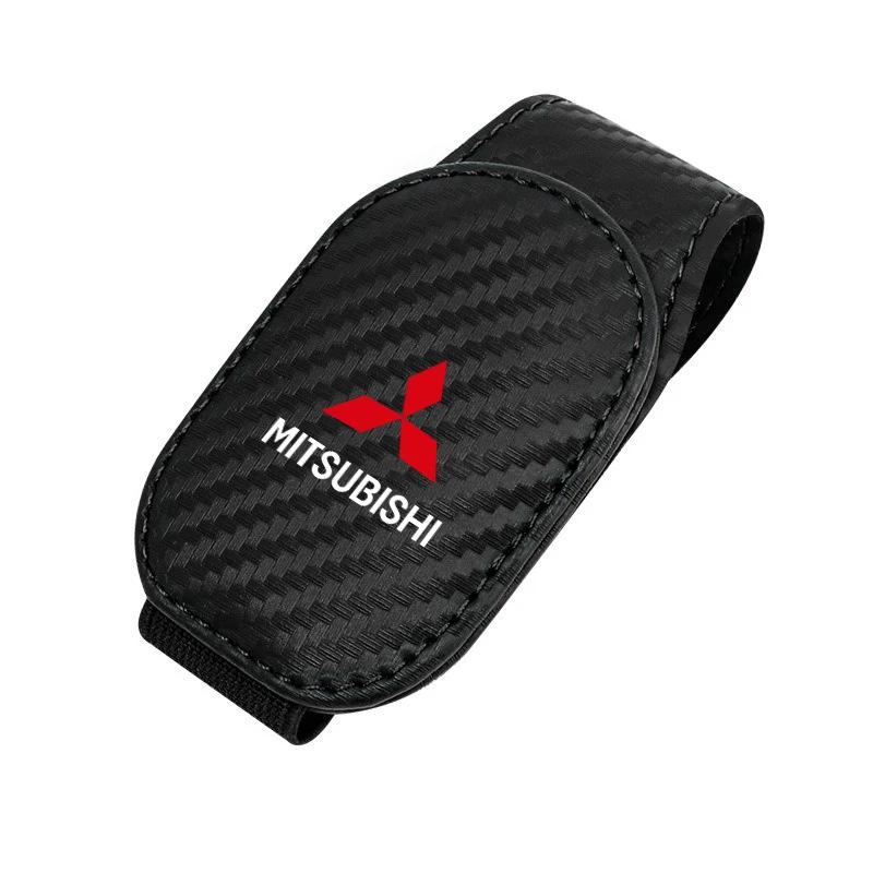 Magnetic Car Sunglasses Holder Sun Visor Clip for Mitsubishi Outlander Lancer Pajero ASX Auto Accessories