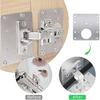 10pcs Cabinet Hinge Repair Plate, Stainless Steel Hinge Fixing Plate Bracket kit with Mounting Screw for Furniture and Kitchen Cabinet Door, Protect