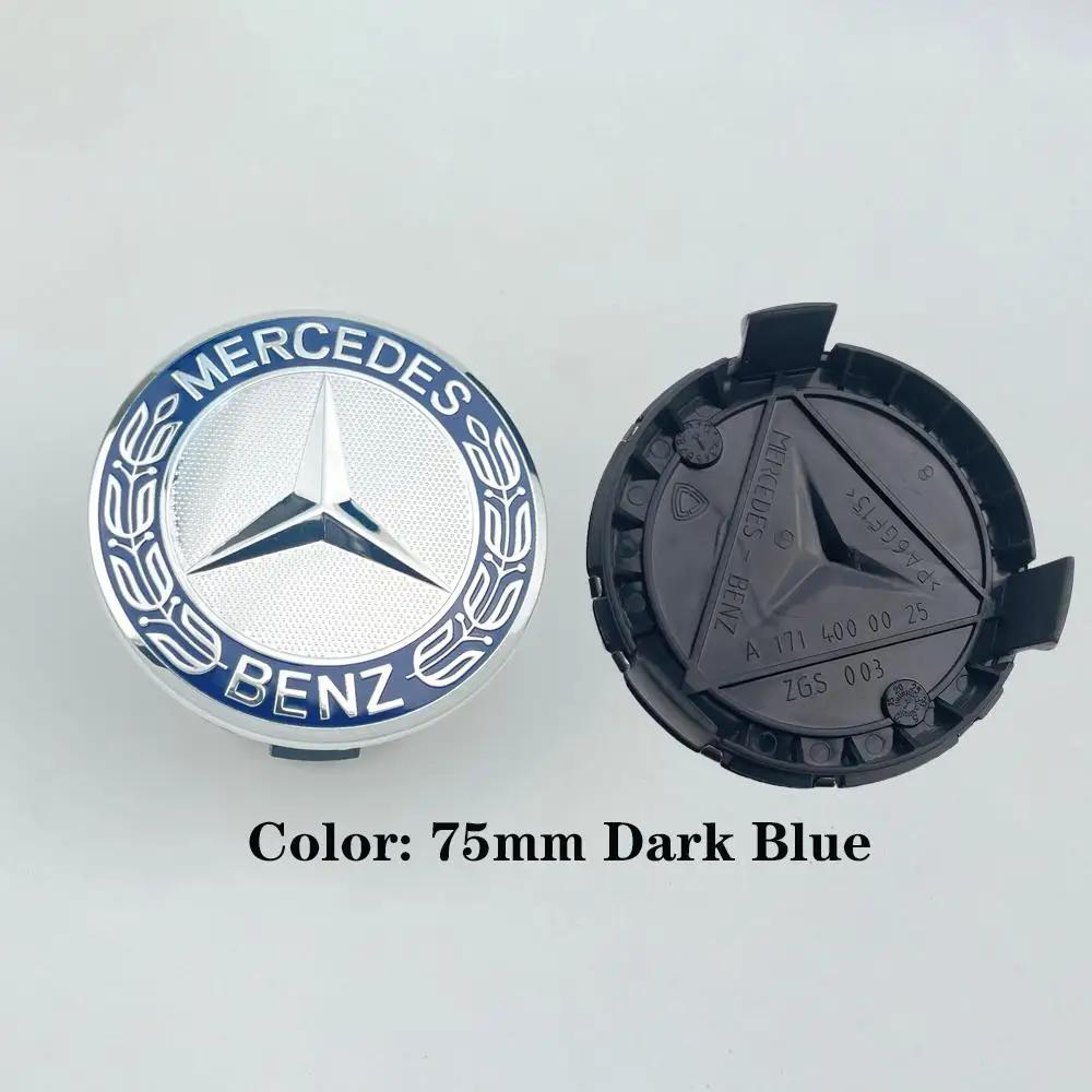 For Mercedes Benz 1Pc 75mm Car Wheel Center Caps For Mercedes Benz W203 W204 W205 W212 W213 W222 W223 X253 W176 W177  C118 W166