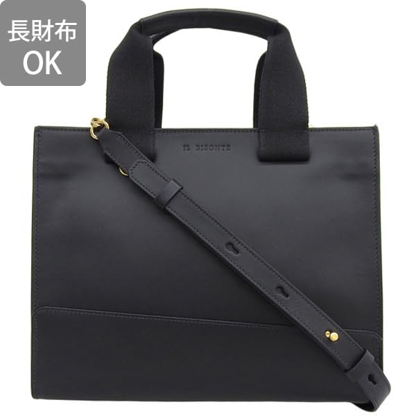 IL BISONTE Bag Tote Bag 2way Crossbody Shoulder Bag Leather Genuine Leather Brand BHA015PV0041 Unisex Product Women's NERO/Black [Item]