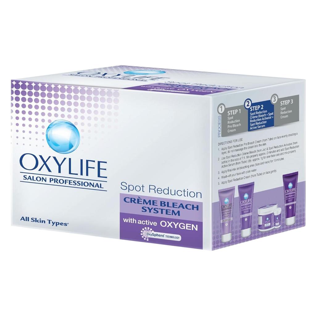 Oxylife Salon Professional Spot Reduction Creme Bleach 345g | Gentle Skin Lightening With Oxysphere Technology | Reduces Dark Spots