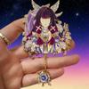 Genshin Impact Flins Columbina Badges Cosplay Metal Brooches Pins Honkai: Star Rail Cyrene Phainon Kawaii Brooches Fans Gift