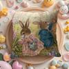 Cute Easter Bunny Decorations Pillow Case Sofa Living Room Bedroom Headboard Backrest Cushion Square Cushion