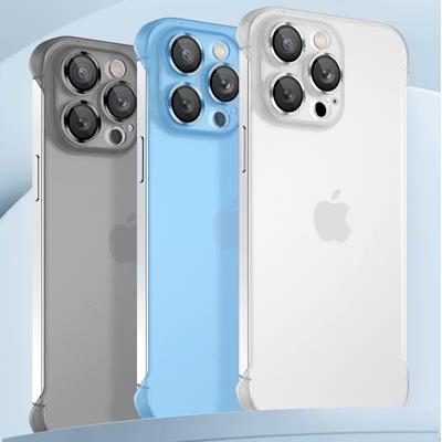 Etui na telefon komórkowy Apple 16 Matowe Bezramkowe IPhone 15 ProMax Przezroczyste Ultracienkie PC Etui Ochronne
