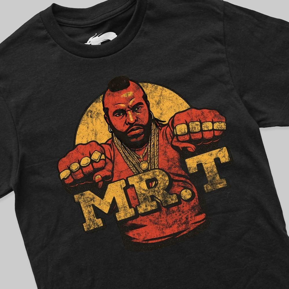 Mr.T B.A.Barracus Clubber Long Retro 80s 90s Cult Pop Culture T-Shirt Unisex