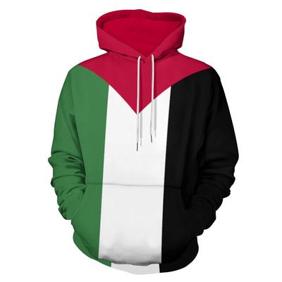 3D-utskrift Sydafrika Paraguay flagga grafisk huvtröja för män män Långärmad Italien National Flag Pullover Sweatshirt Herr Toppar