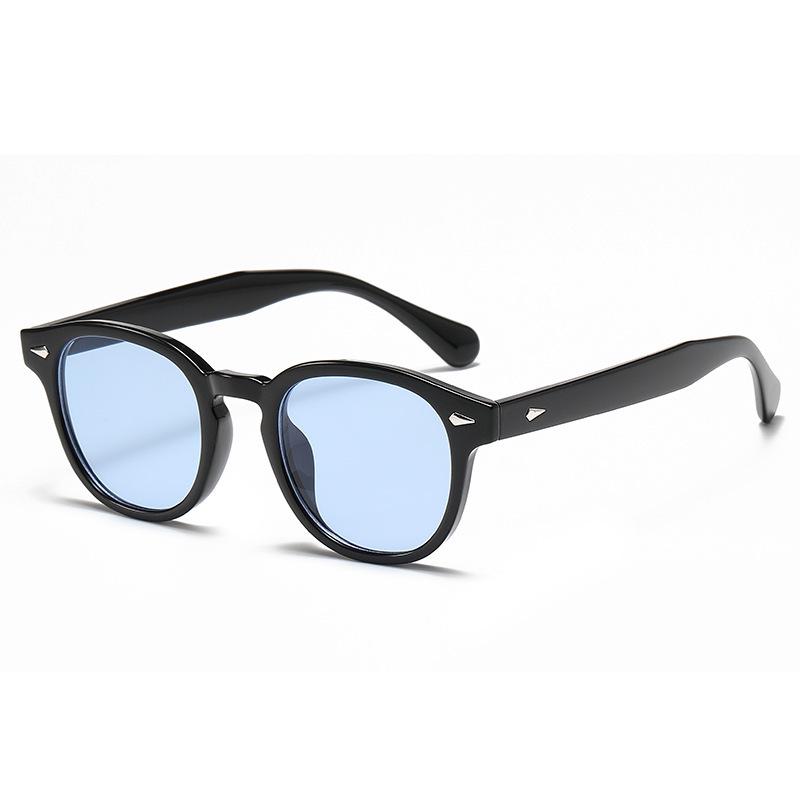Trendy Women's Retro Round Frame Anti-UV Sunglasses