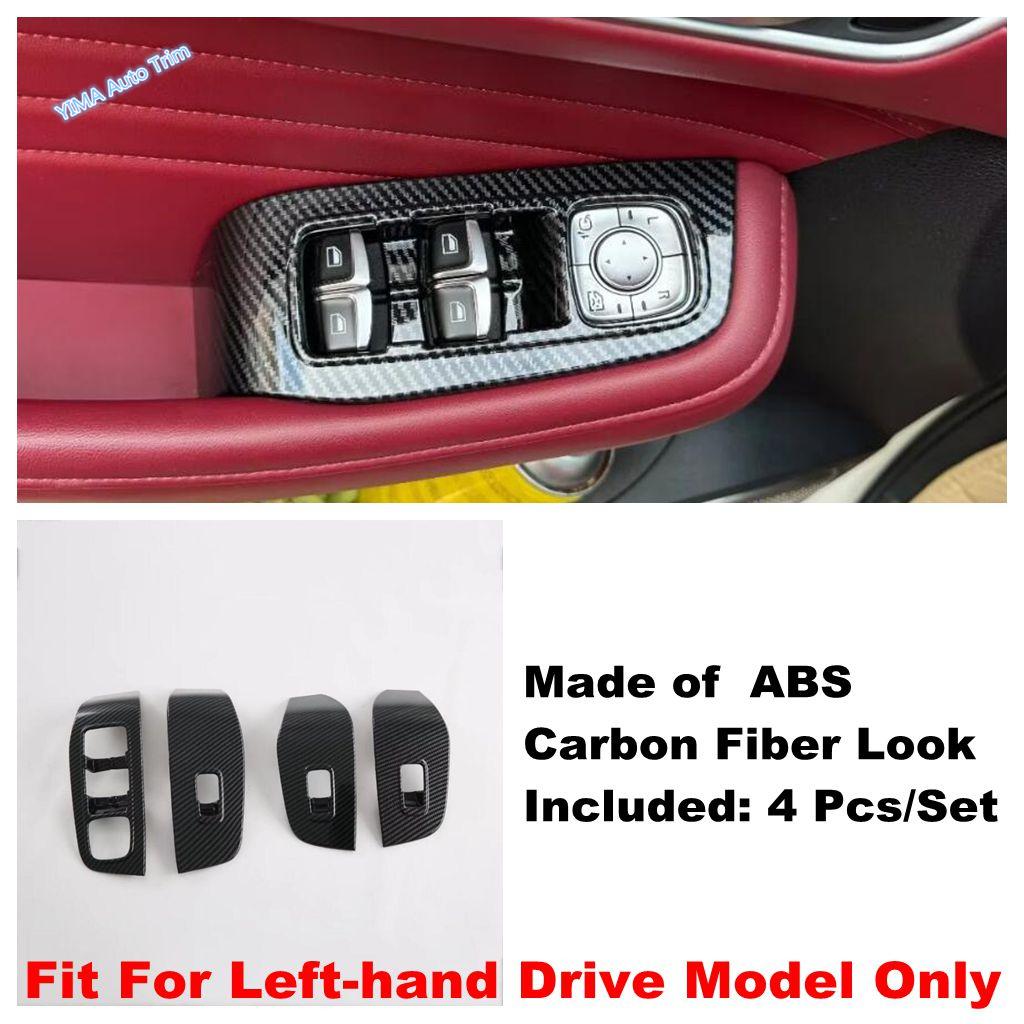 Car Interior Door Armrest Window Lift Switch Button Panel Decoration Cover Trim For MG HS / HS Plug-in  - 2024 Accessories