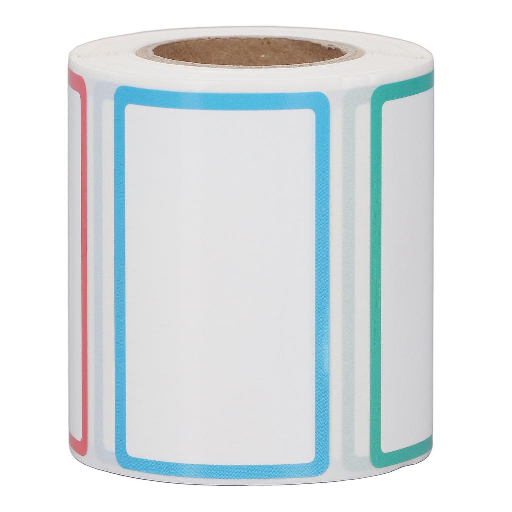 1 Roll 220 Sheet Thermal Label Printer Paper 50x30mm Waterproof Oil Resistant Self Adhesive Thermal Labels 4 Colors