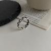 Korean Style Retro Star Twist Geometric Irregular Women's Open Ring